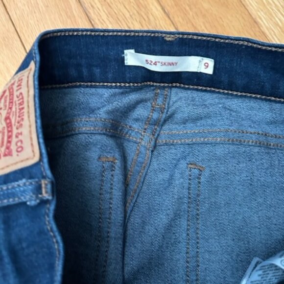 Levi's 524 Skinny, Size 9, Blue - Picture 4 of 4